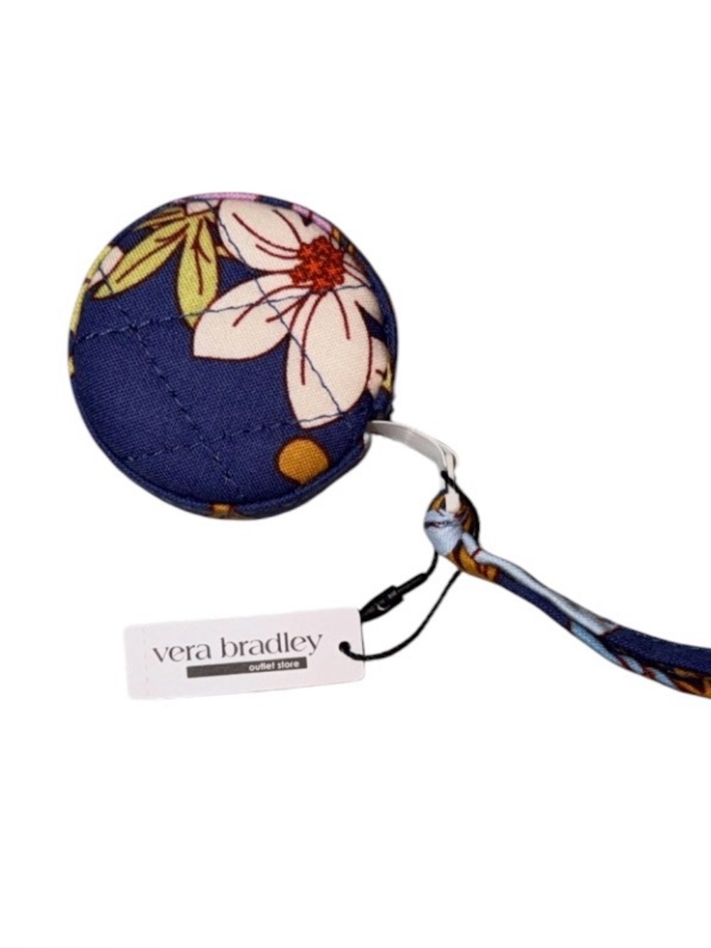 Vera Bradley Navy Floral Retractable Tape Measure